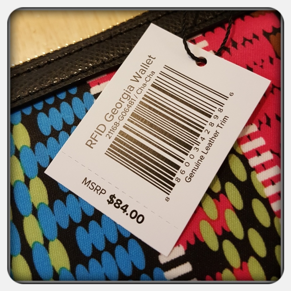NWT Vera Bradley RFID Georgia Wallet - Picture 4 of 5